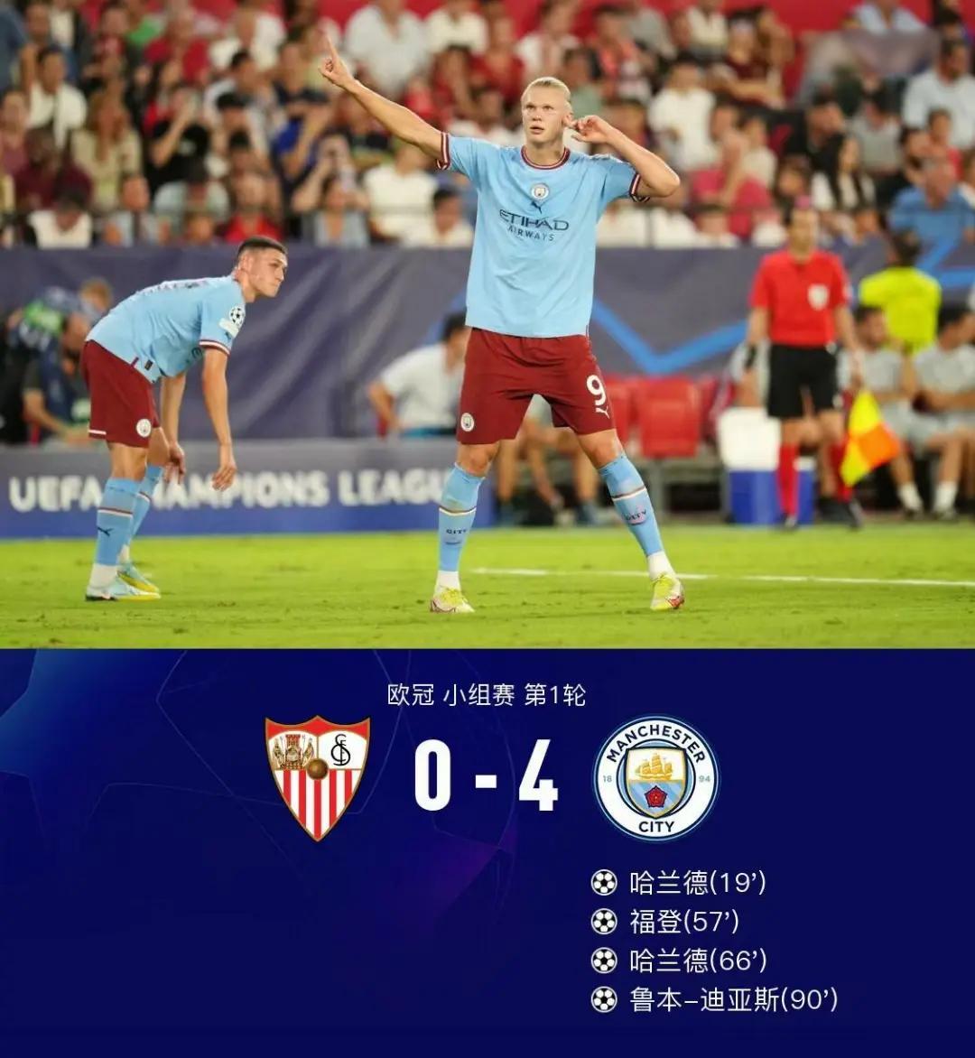 塞维利亚血洗丹麦，哈兰德惊艳世界的简单介绍